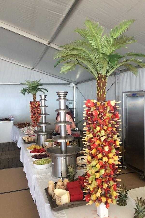 Chocoladefontein op een bedrijfsfeest (5)