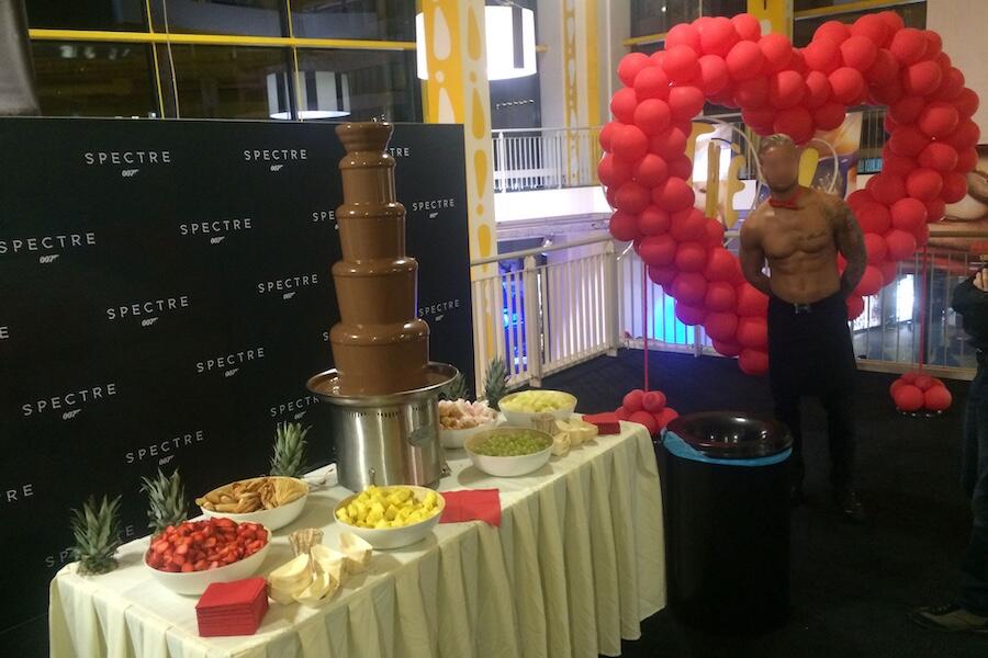 Chocoladefontein op een ladies night (1)