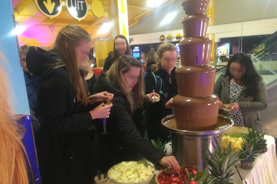 Chocoladefontein op een ladies night (5)